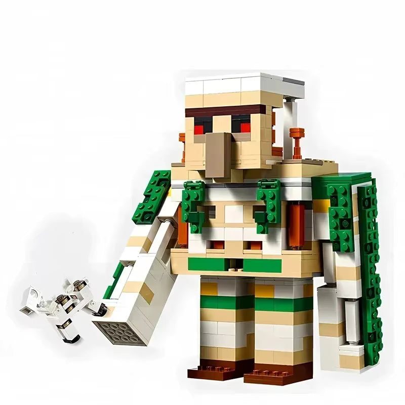 Blocs de Construction – Golem de Fer Minecraft | Figurine Pixel Art en Briques | Set Collector Adulte & Ado