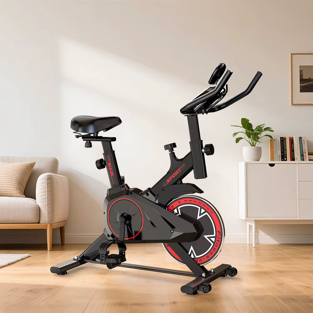 Vélo d’Appartement QK101 – Spinning Silencieux avec Écran LCD – 100 Niveaux de Résistance – Charge 120 kg