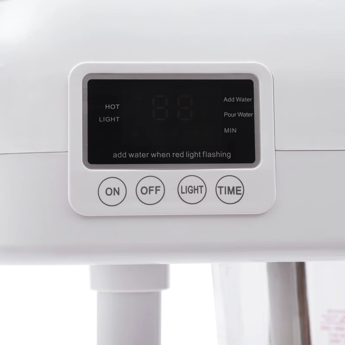 Vapozone visage professionnel avec support – Appareil vapeur facial nano-ionique avec écran LCD – Soin visage esthétique Spa