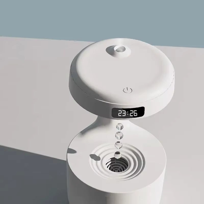 Humidificateur Anti Gravité LED USB – Diffuseur d’Air Design Effet Gouttes Inversées – Brumisateur Bureau Chambre Maison – Silencieux