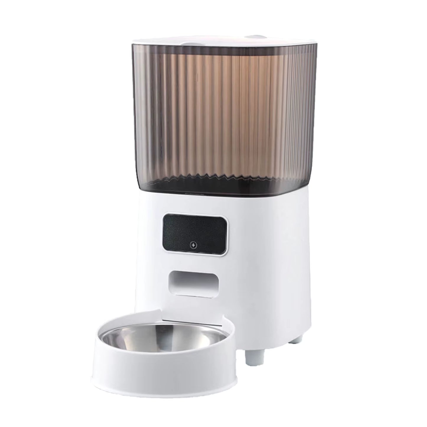 Mangeoire Automatique Connectée pour Chat et Chien 5L – Distributeur de Nourriture Intelligent WiFi avec Caméra – Acier Inoxydable
