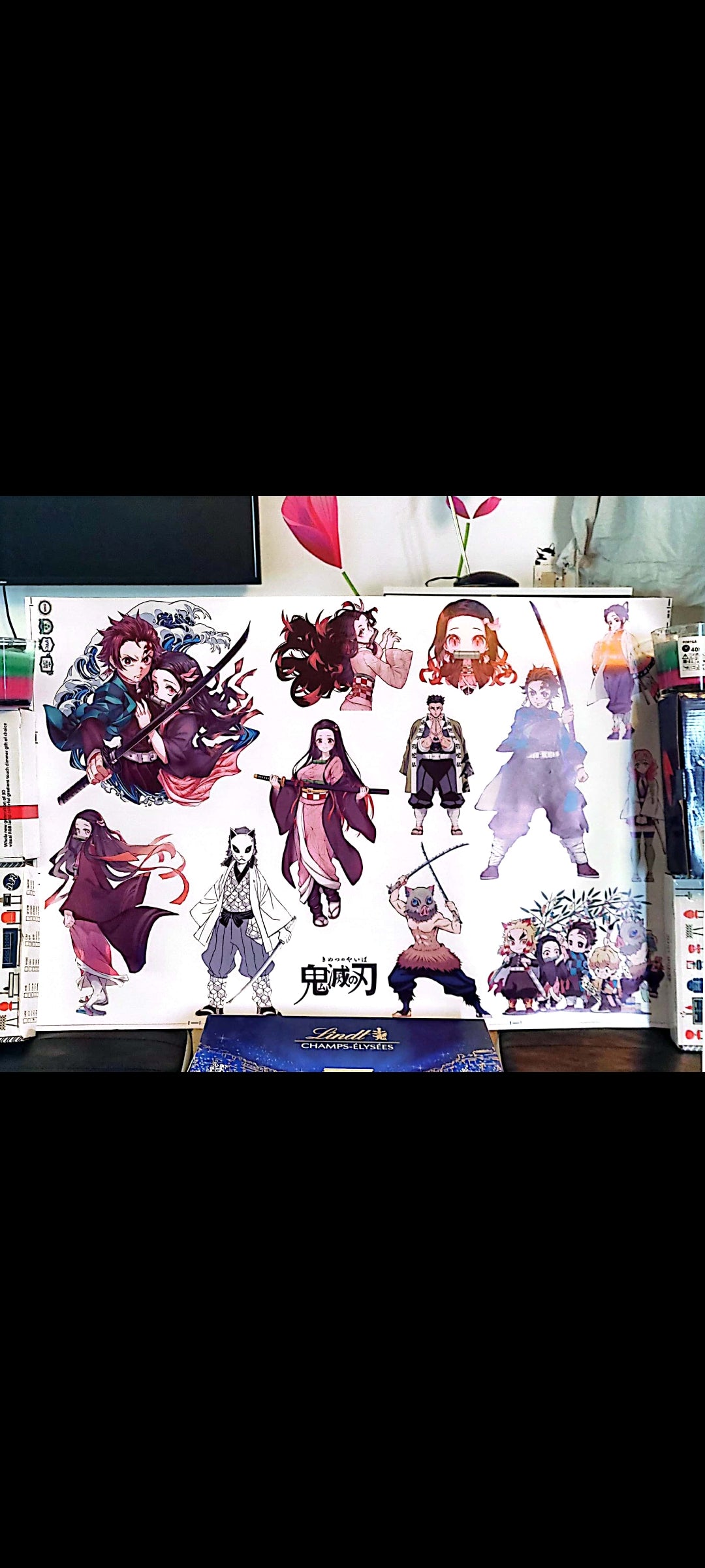 Stickers muraux Demon Slayer – décoration murale géante anime manga, salon chambre couloir – grand format exclusif – neuf 8