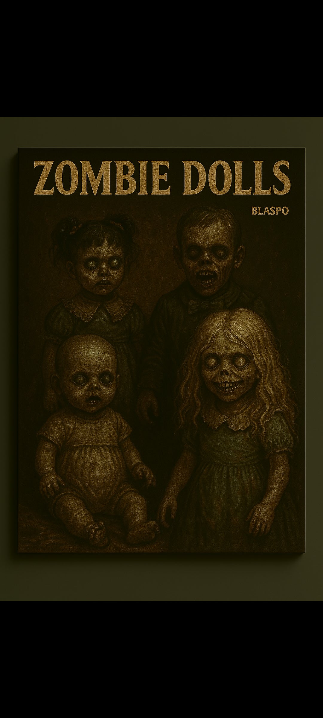 Stickers muraux Zombie Dolls – décoration murale horreur gothique macabre, salon chambre couloir – grand format exclusif – neuf 8