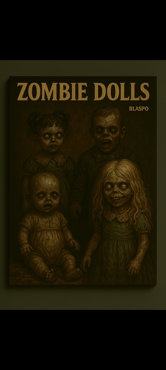Stickers muraux Zombie Dolls – décoration murale horreur gothique macabre, salon chambre couloir – grand format exclusif – neuf 8