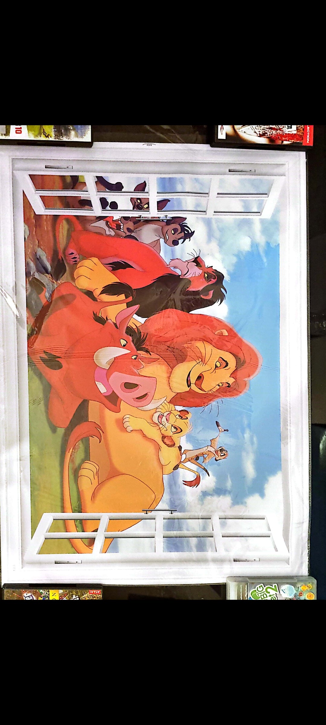 Stickers muraux Le Roi Lion – Simba, Mufasa & Scar – Grand format 90 x 60 cm – Décoration murale enfant, dessin animé culte – 8