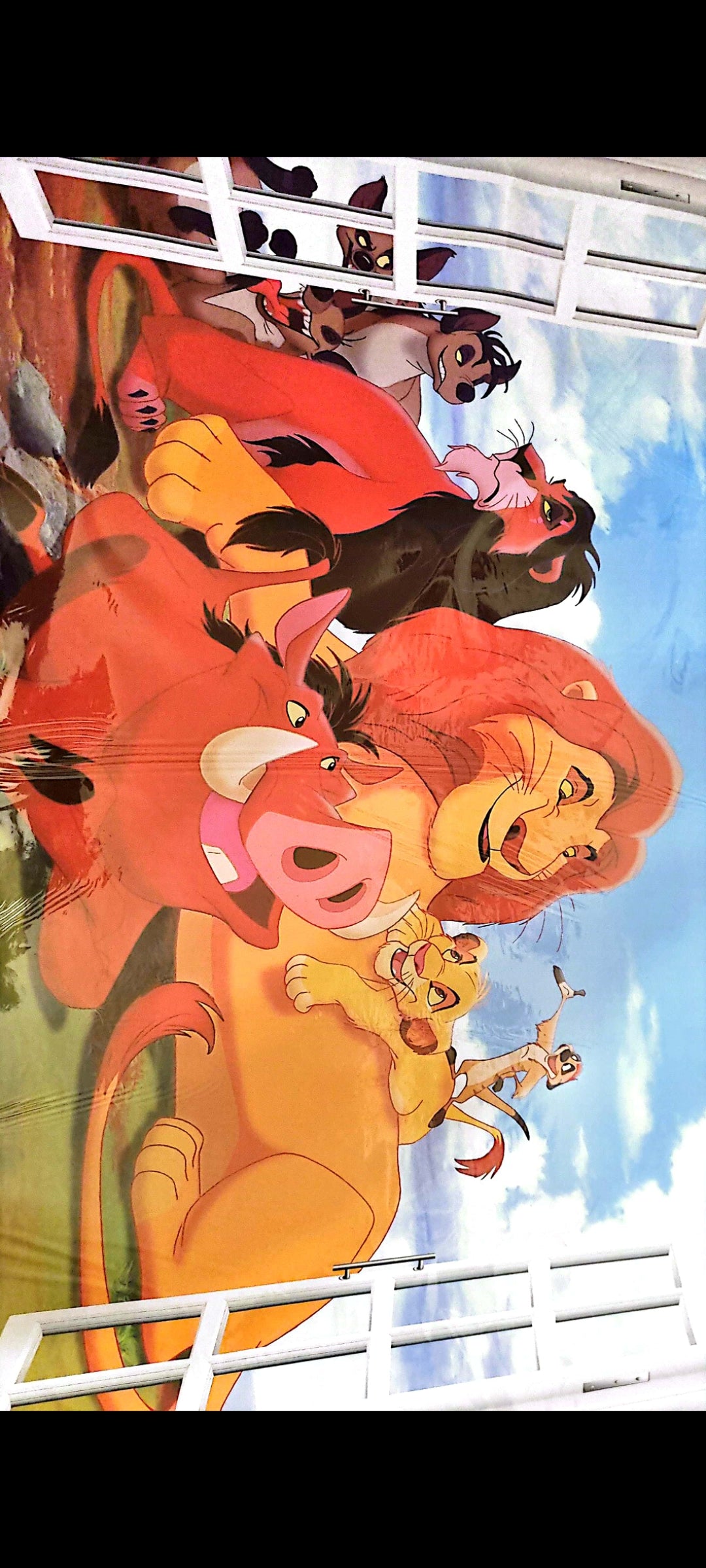 Stickers muraux Le Roi Lion – Simba, Mufasa & Scar – Grand format 90 x 60 cm – Décoration murale enfant, dessin animé culte – 8