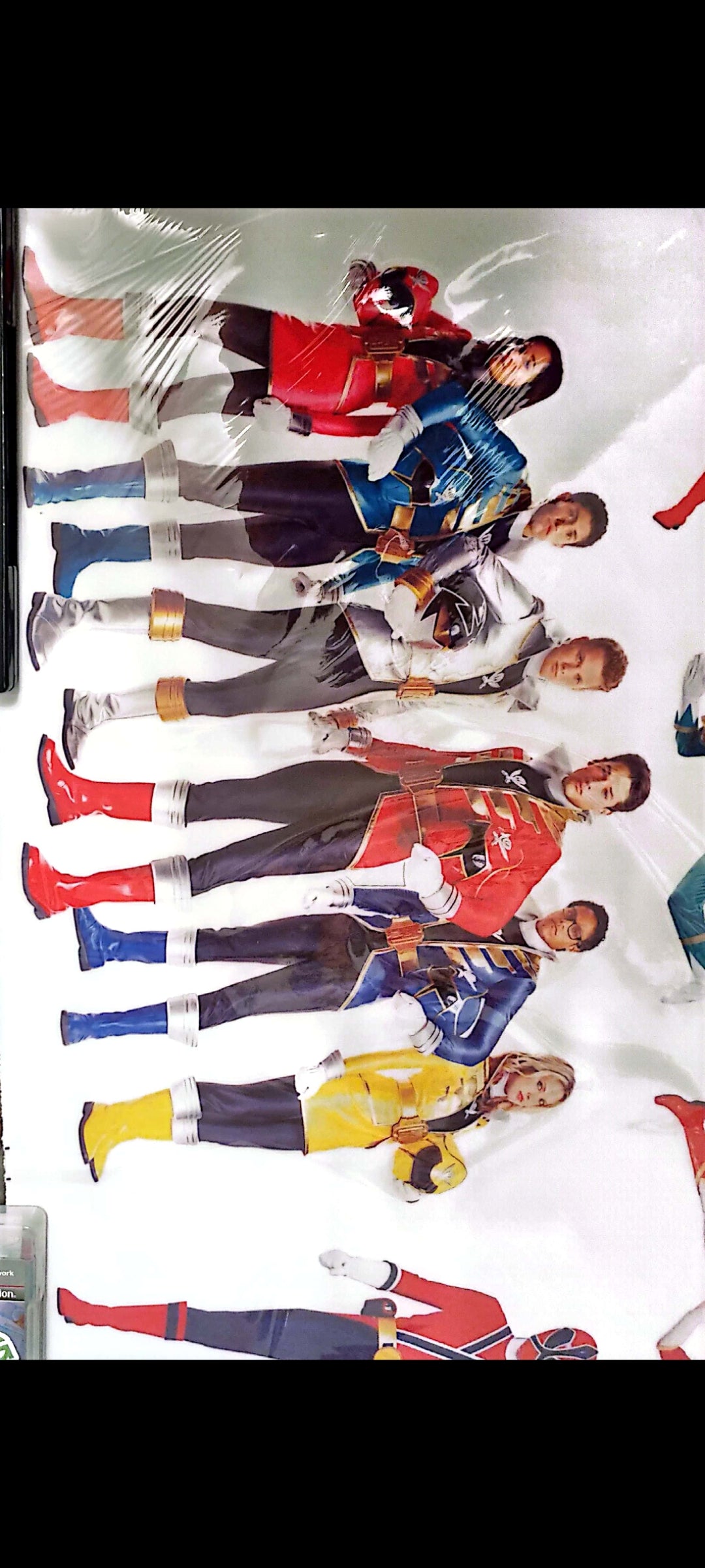 Stickers muraux Power Rangers – Grand format 90x60 cm – Décoration murale chambre garçon, super-héros, action, séries cultes – Mural géant exclusif – 8