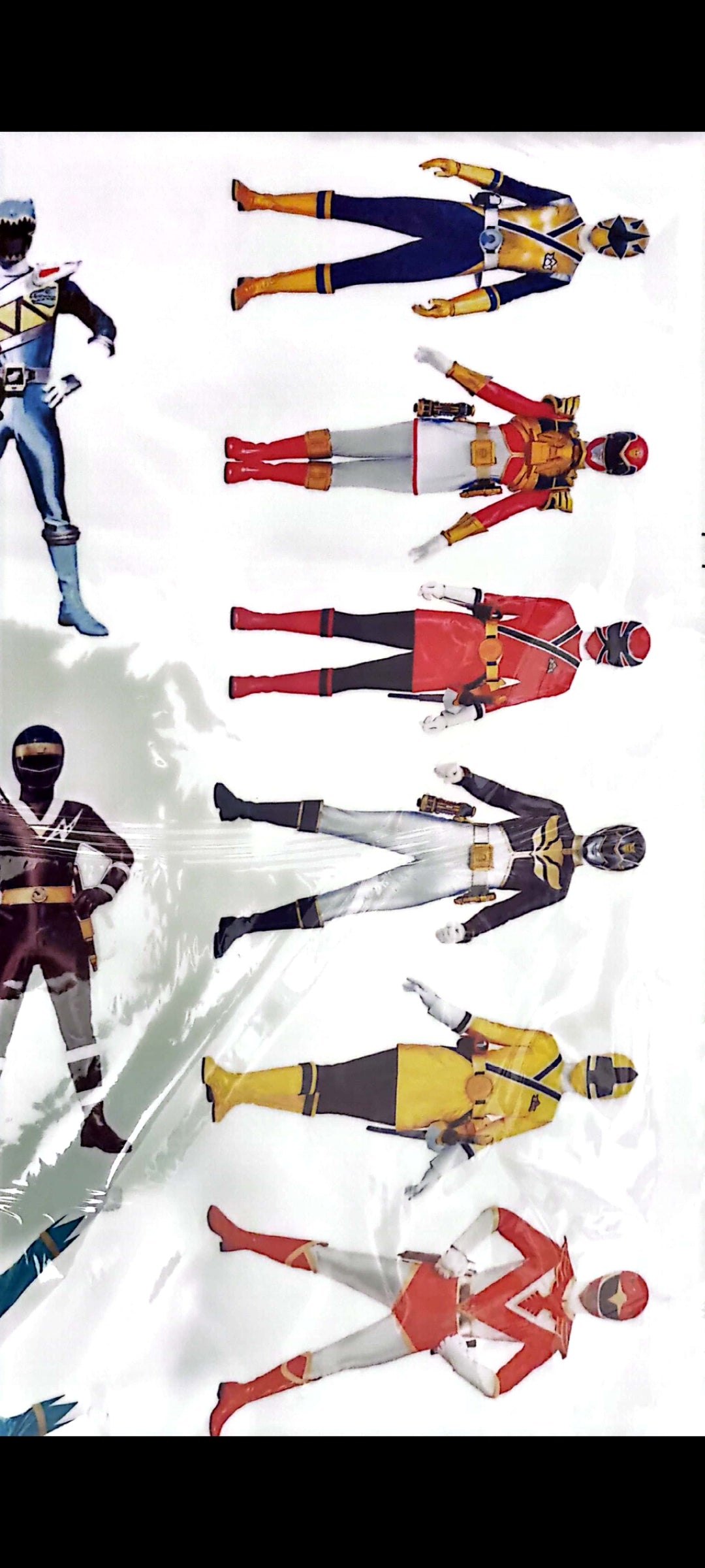 Stickers muraux Power Rangers – Grand format 90x60 cm – Décoration murale chambre garçon, super-héros, action, séries cultes – Mural géant exclusif – 8