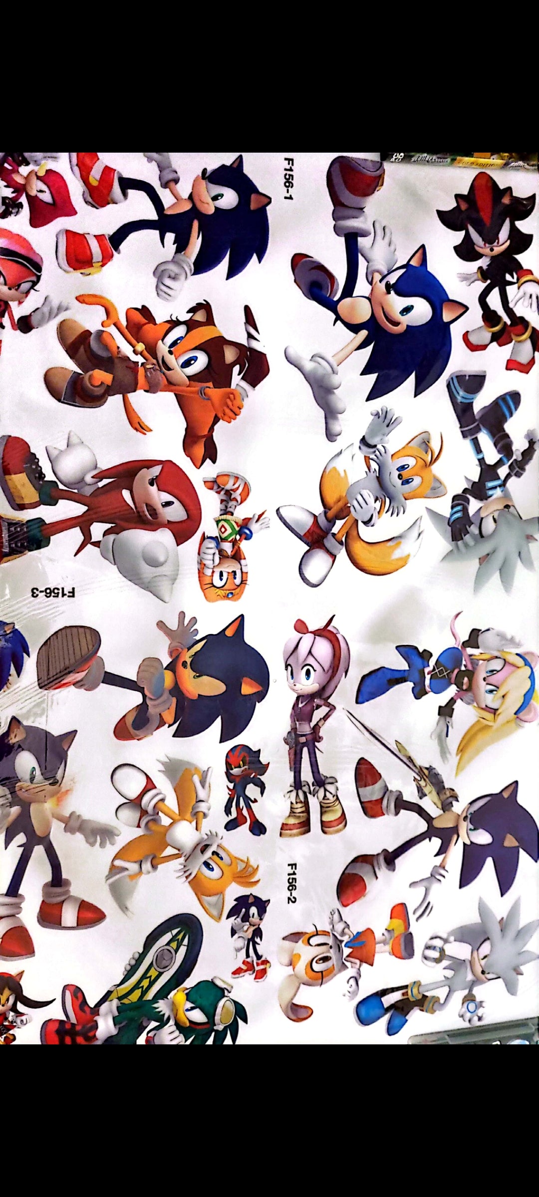 Stickers muraux Sonic – Grand format 90x60 cm – Décoration murale chambre garçon, gaming, jeux vidéo, personnages cultes – Mural géant exclusif – 8