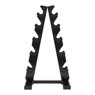 Support d’Haltères en Acier 5 Niveaux – Rack de Rangement pour Poids 100 kg Salle de Sport