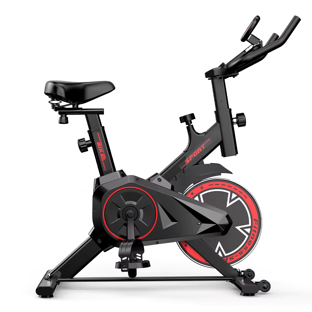 Vélo d’Appartement QK101 – Spinning Silencieux avec Écran LCD – 100 Niveaux de Résistance – Charge 120 kg