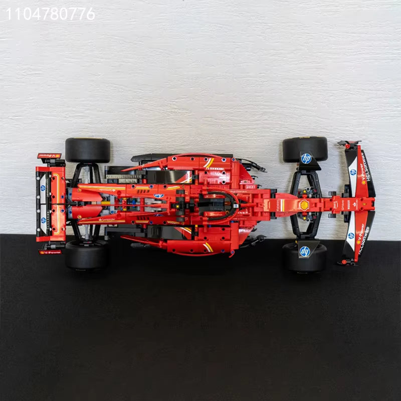 Voiture de Course Rouge SF-24 – 1361 Pièces – Blocs de Construction Compatibles 42207 – Jeu de Briques Adulte & Enfant