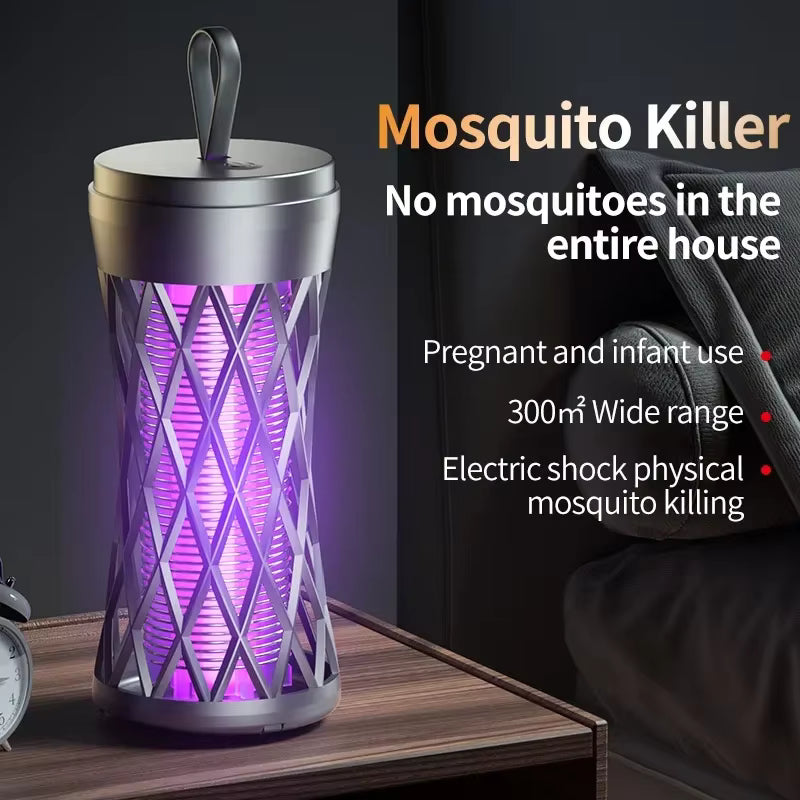 Lampe Anti-Moustiques Rechargeable – Piège Électrique Anti Insectes pour Maison et Chambre