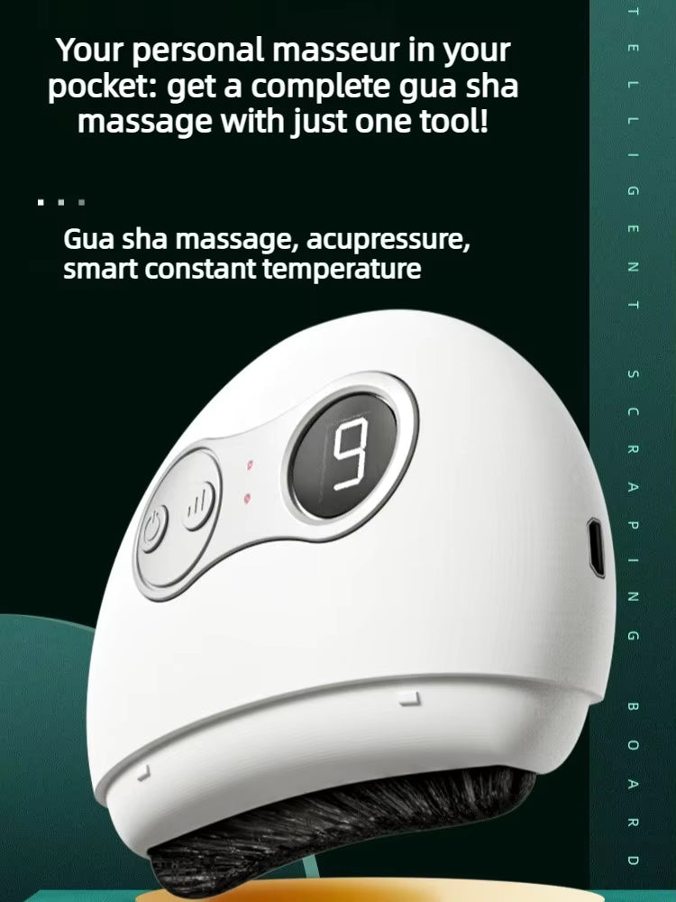 Appareil de Massage Facial Électrique Gua Sha – Instrument de Lifting Visage et Raclage des Méridiens avec Écran LED