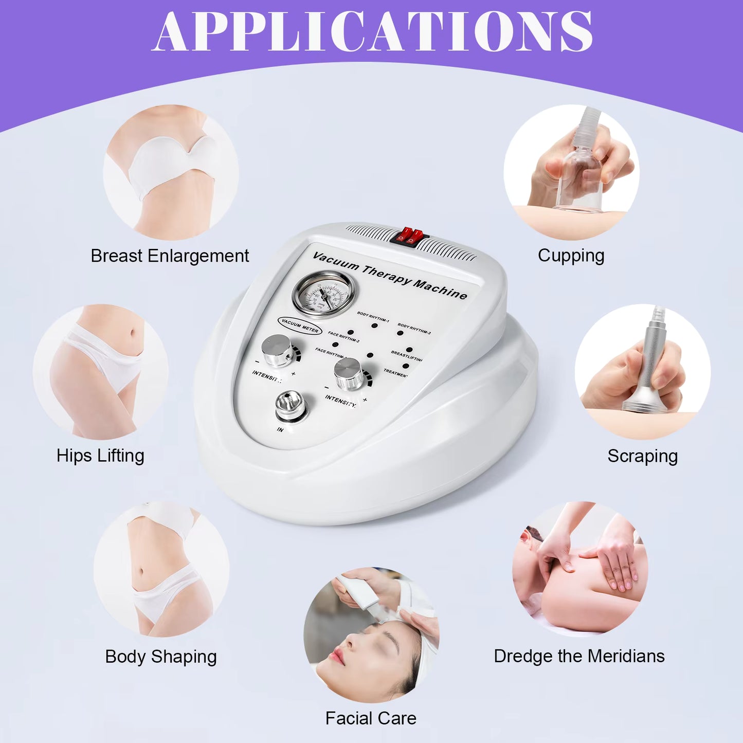 Pompe à vide électrique pour massage professionnel – Appareil ventouse multifonction, aspiration réglable, kit complet avec accessoires – usage esthétique, bien-être, spa