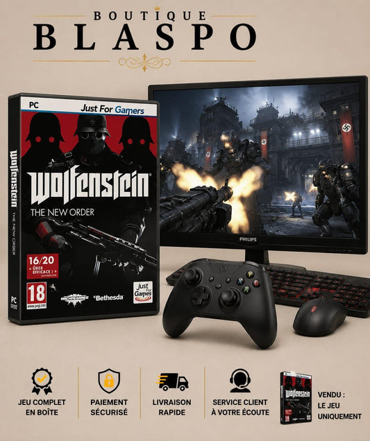 Wolfenstein The New Order PC Jeu de Tir FPS Action Science-Fiction Bethesda Version Française