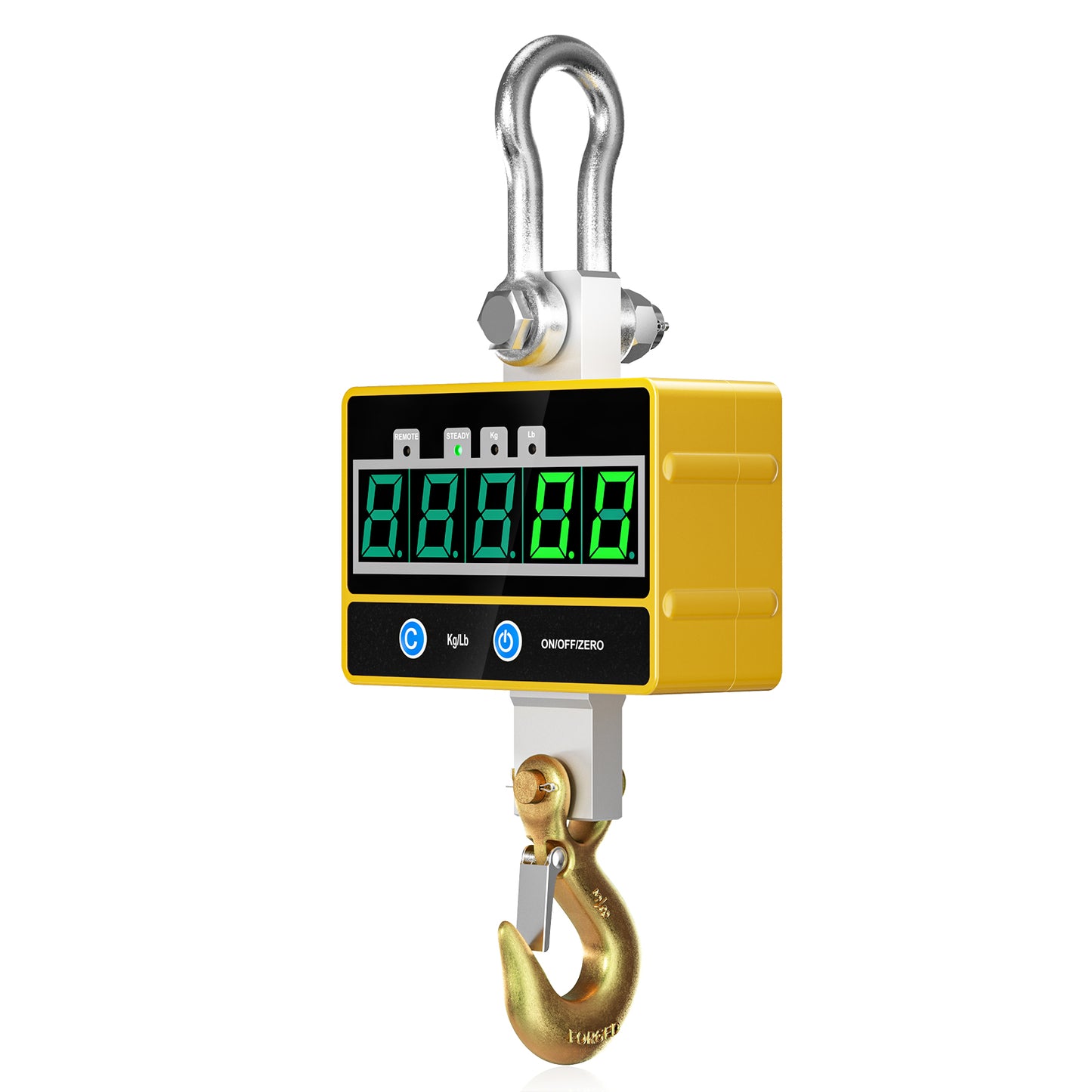 Balance Suspendue Numérique 2000Kg Écran LCD Crochet de Pesage Industriel Portable pour Grue Chantier Entrepôt