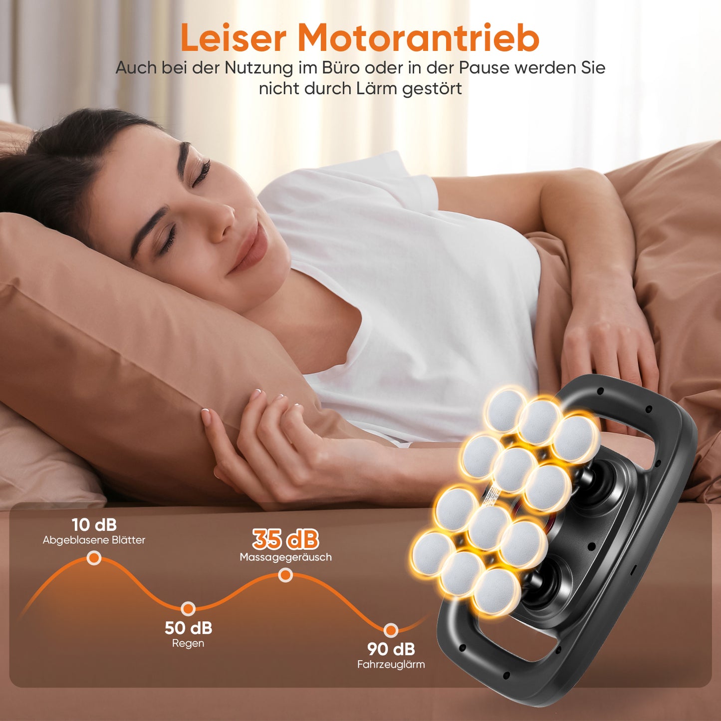 Pistolet de Massage 30 Niveaux – Masseur Musculaire Profond Tête Cou Bras Jambes – 3 Modes