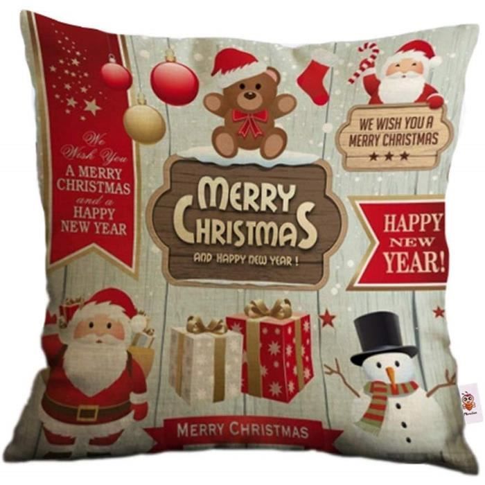 Housses de coussin de Noël NETBOAT – Lot de 4, 45 × 45 cm — vue complémentaire 3