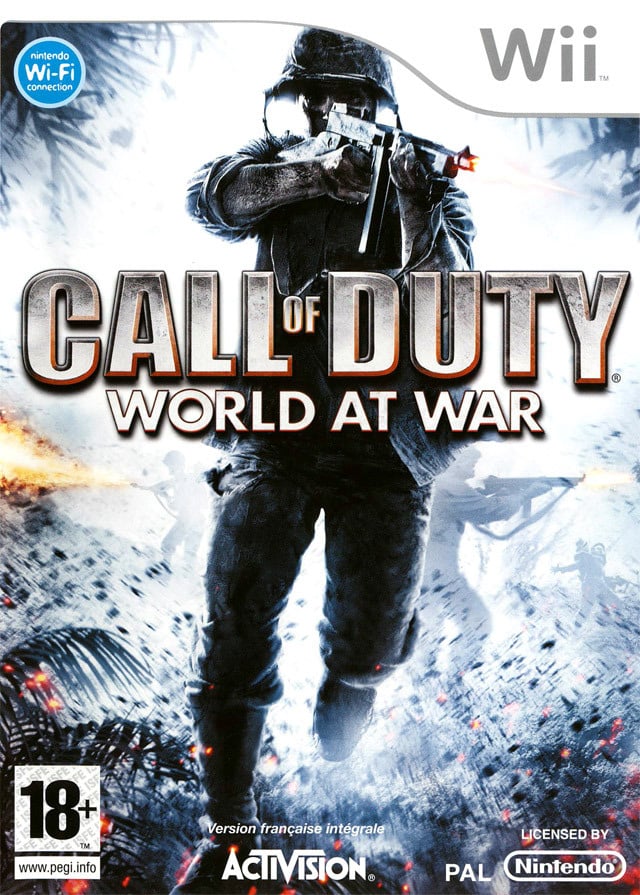 WII game call of duty world at war