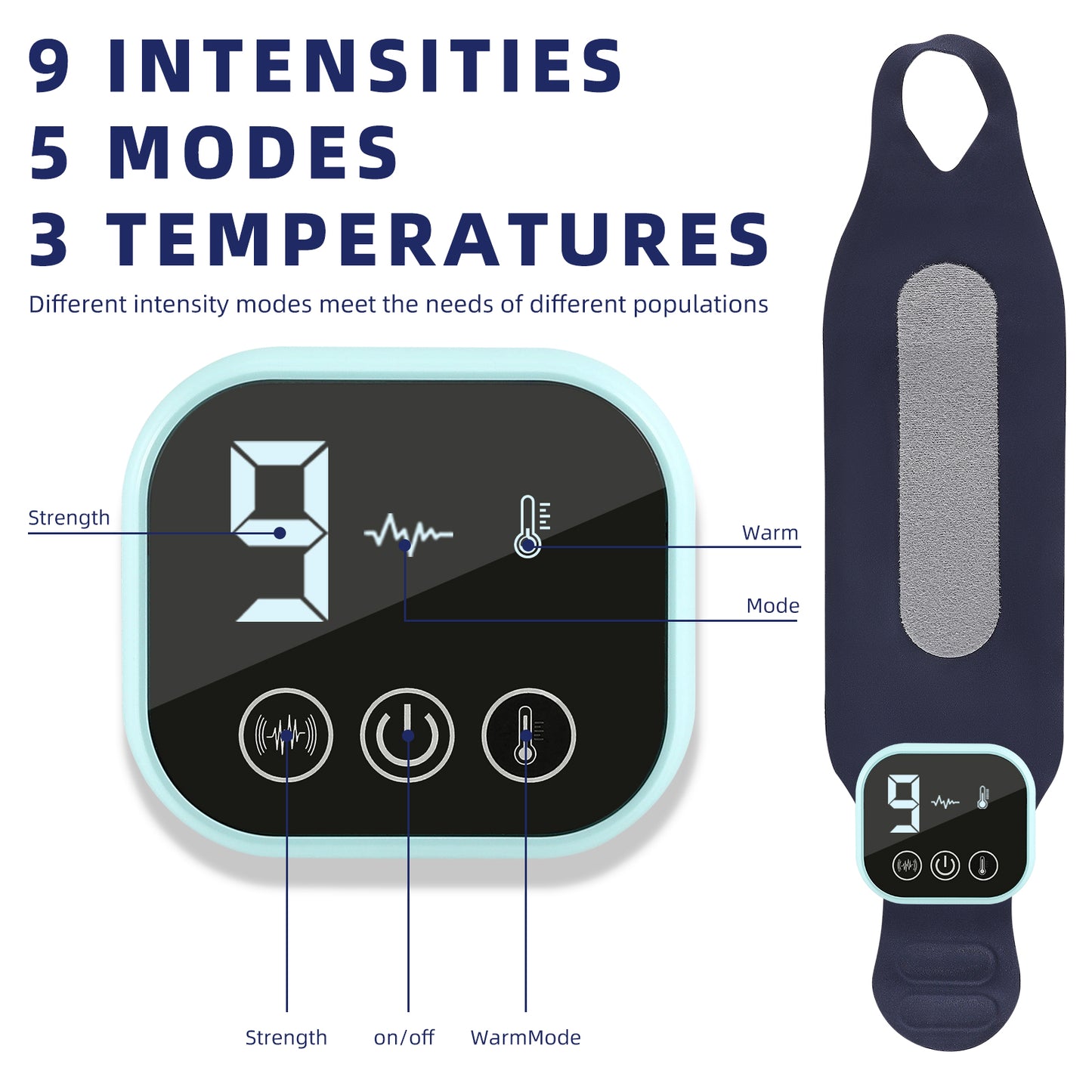 Masseur Poignet Chauffant EMS – Attelle Électrique 3 Niveaux Chaleur Compression