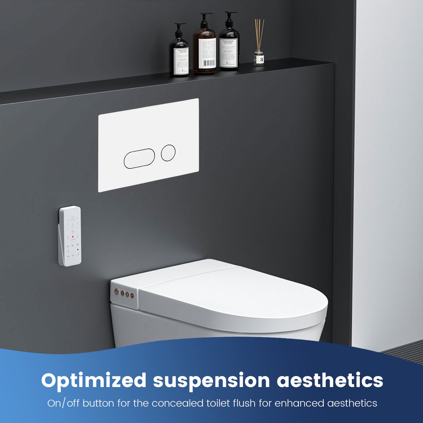 Plaque de Commande WC Compatible Geberit Sigma 20 – Levier Chasse + Cadre Fixation UP300/UP320