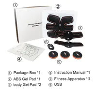 Ceinture Abdominale, Ailida Electrostimulateur Musculation Abdominaux Bras Cuisses Appareil Fitness pour Hommes Femmes