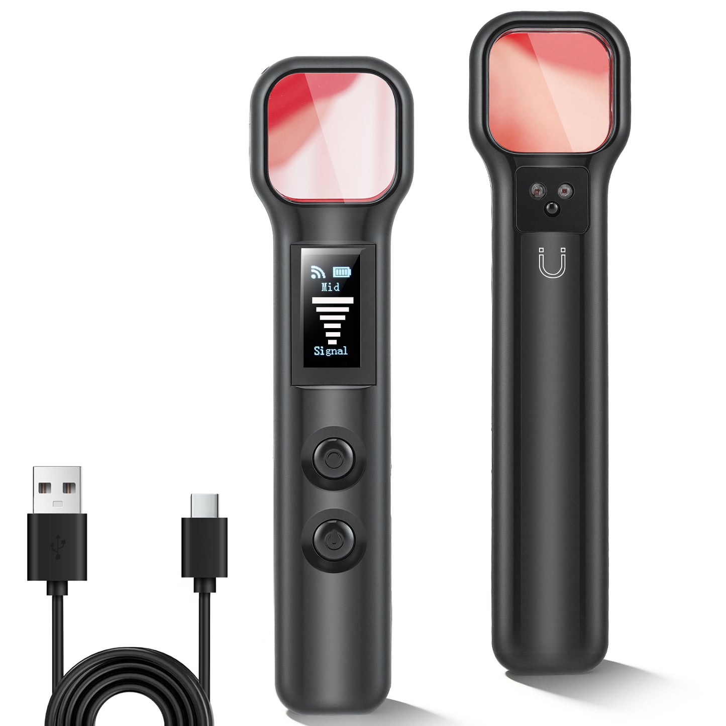 Détecteur Caméra Espion 4-en-1 – Détecteur Infrarouge + Signaux + GPS – Anti Espionnage Portable