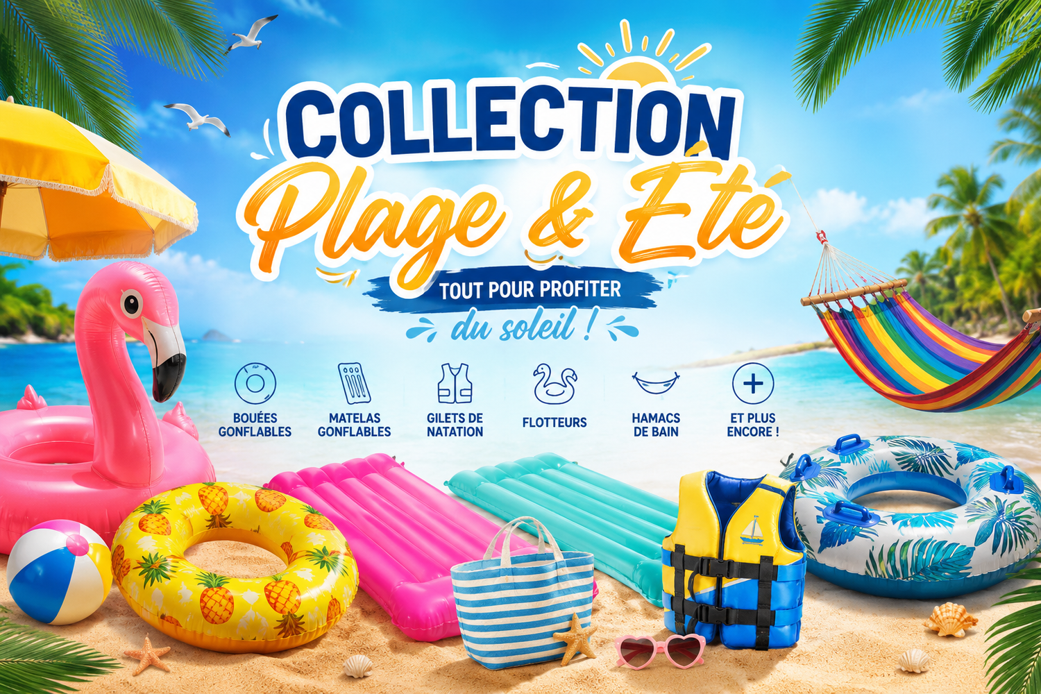 Bouée Gonflable  Natation Piscine et Plage – Flotteur Été