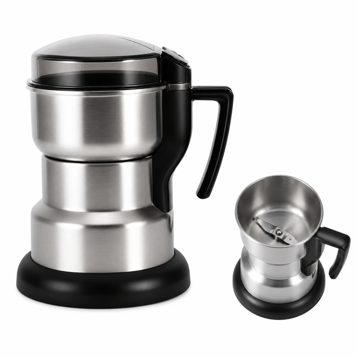 Moulin à Café Électrique 400W en Acier Inoxydable – Broyeur à Épices, Graines, Herbes et Café, Grande Capacité