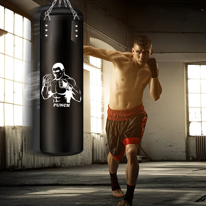 Sac de Frappe 120 cm avec Gants et Accessoires – Sac de Boxe pour Entraînement Fitness et MMA – Suspension Incluse – Adulte Débutant Confirmé