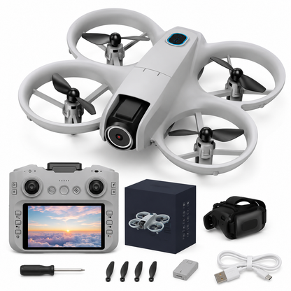Mini Drone GT3 avec Caméra WiFi FPV – Maintien d'Altitude, Télécommande Écran, Décollage/Atterrissage Auto