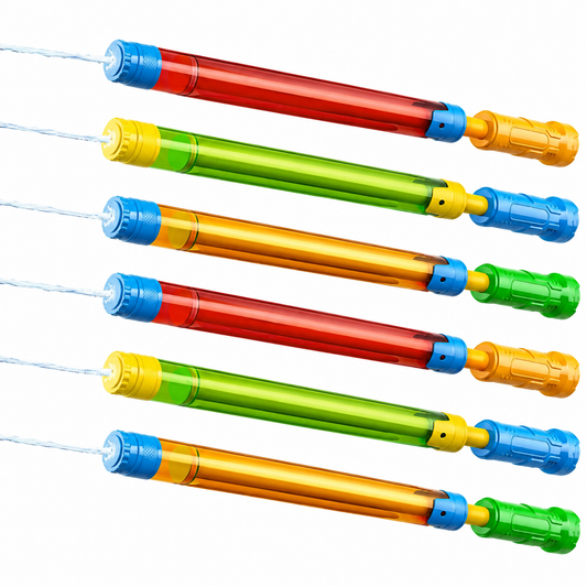 Lot de 6 Pistolets à Eau Grande Capacité – Longue Portée | Jeux Aquatiques Piscine Plage Jardin | Couleurs Assortis
