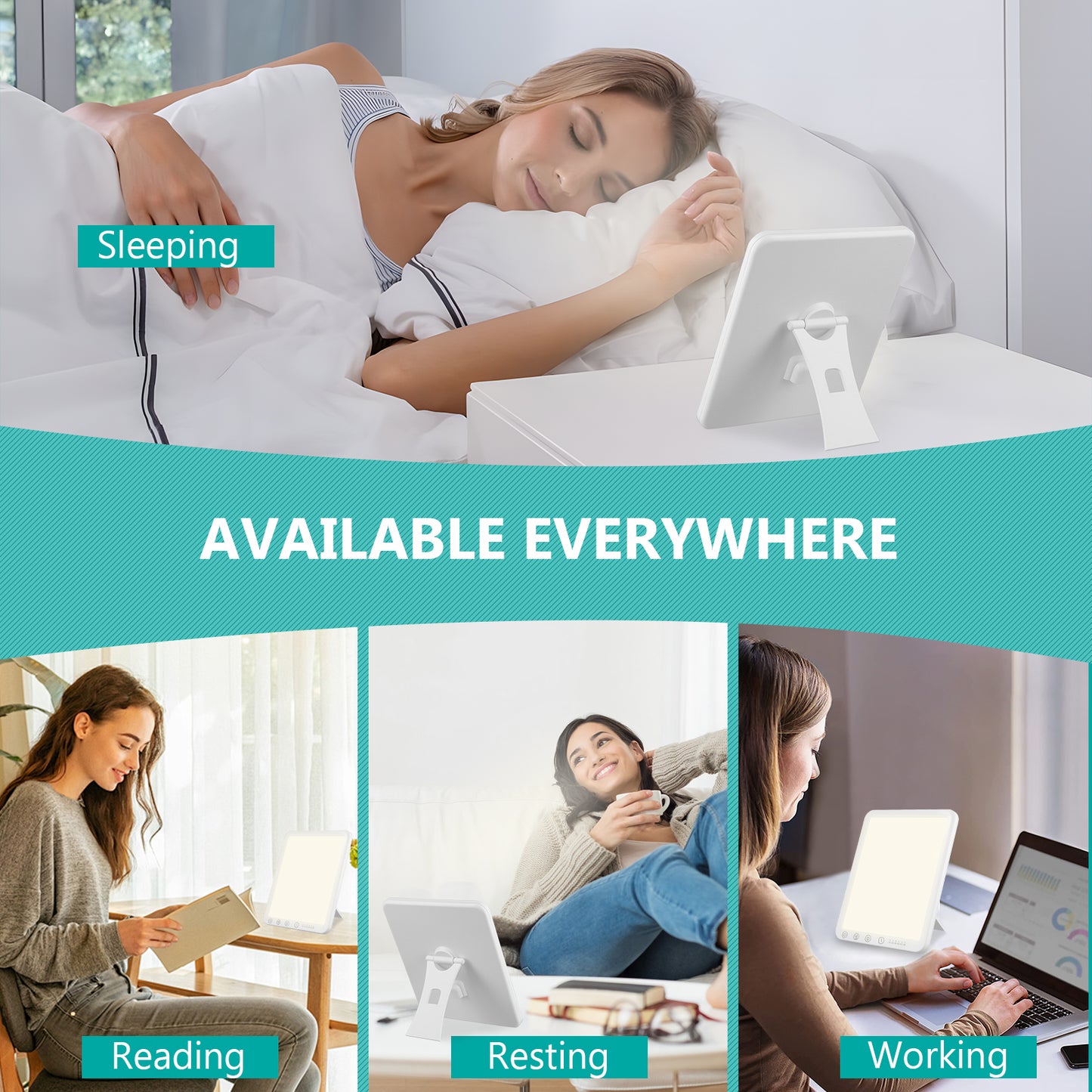 Lampe de Luminothérapie 15000 Lux – 3 Températures 5 Luminosités 6 Minuteurs – Lampe Lumière du Jour