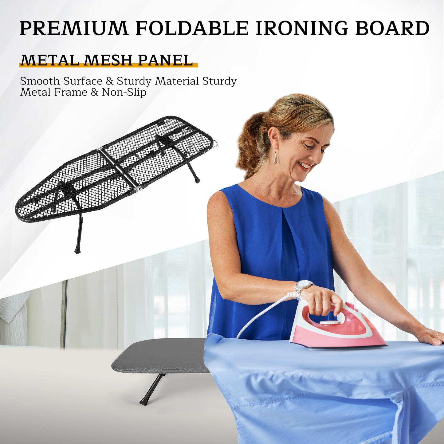 Planche à Repasser de Table Pliable – Mini Planche Portable avec Housse Résistante à la Chaleur