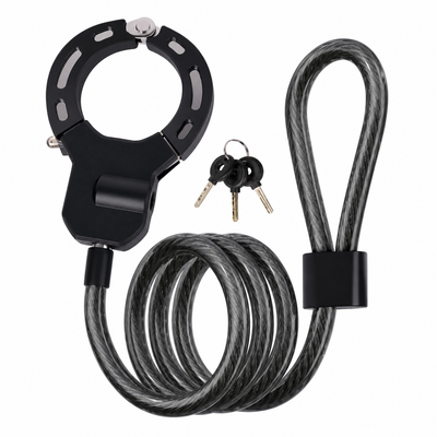 Antivol Trottinette Électrique & Vélo – Câble Acier + Verrou à Clé – Cadenas Portable