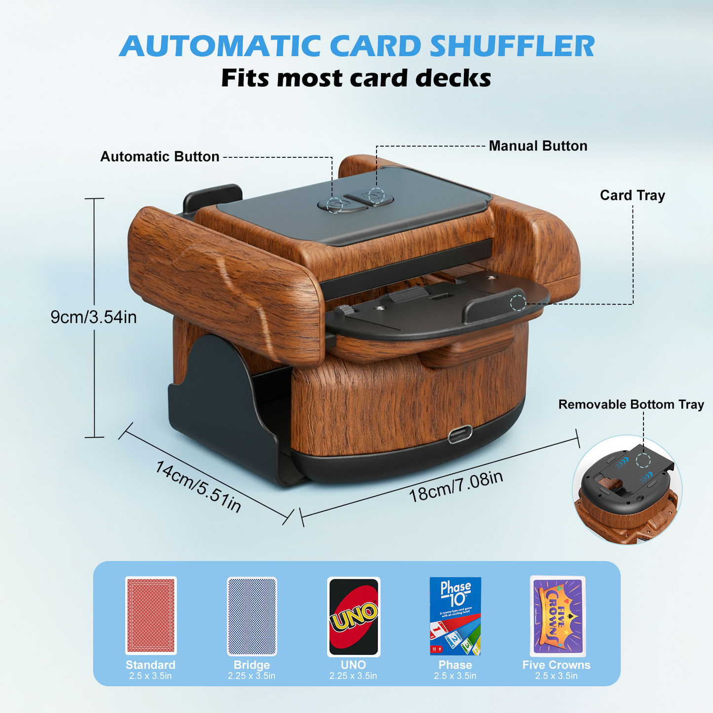 Mélangeur de Cartes Électrique Rechargeable – Machine Automatique Poker Jeux de Cartes
