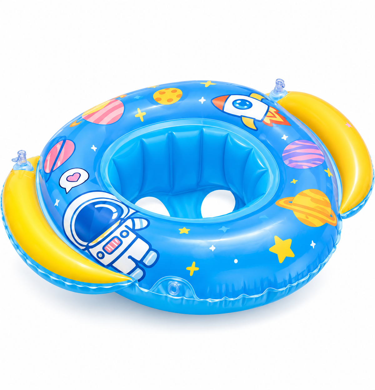 Flotador inflable para bebé con volante de juego – Asiento de natación seguro para piscina y playa