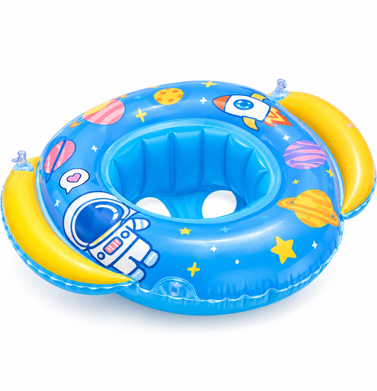 Bouée Bébé Gonflable avec Volant de Jeu – Siège Natation Sécurisé Piscine et Plage
