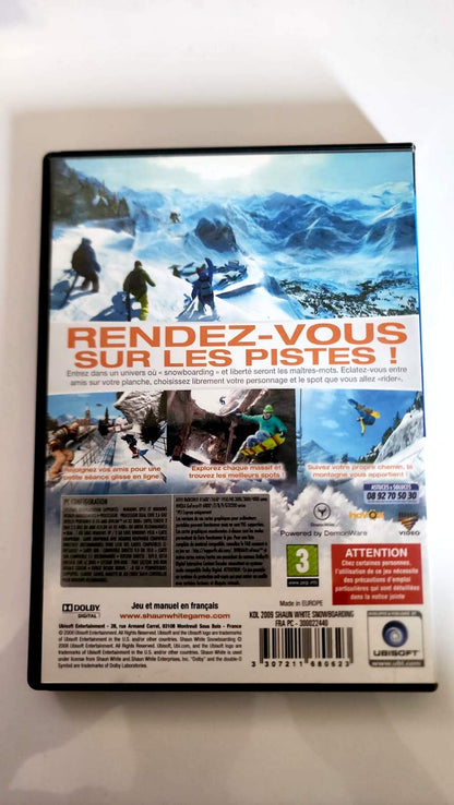 Shaun White Snowboarding – Jeu PC DVD-ROM Occasion – Snowboard Monde Ouvert – Ubisoft – Windows