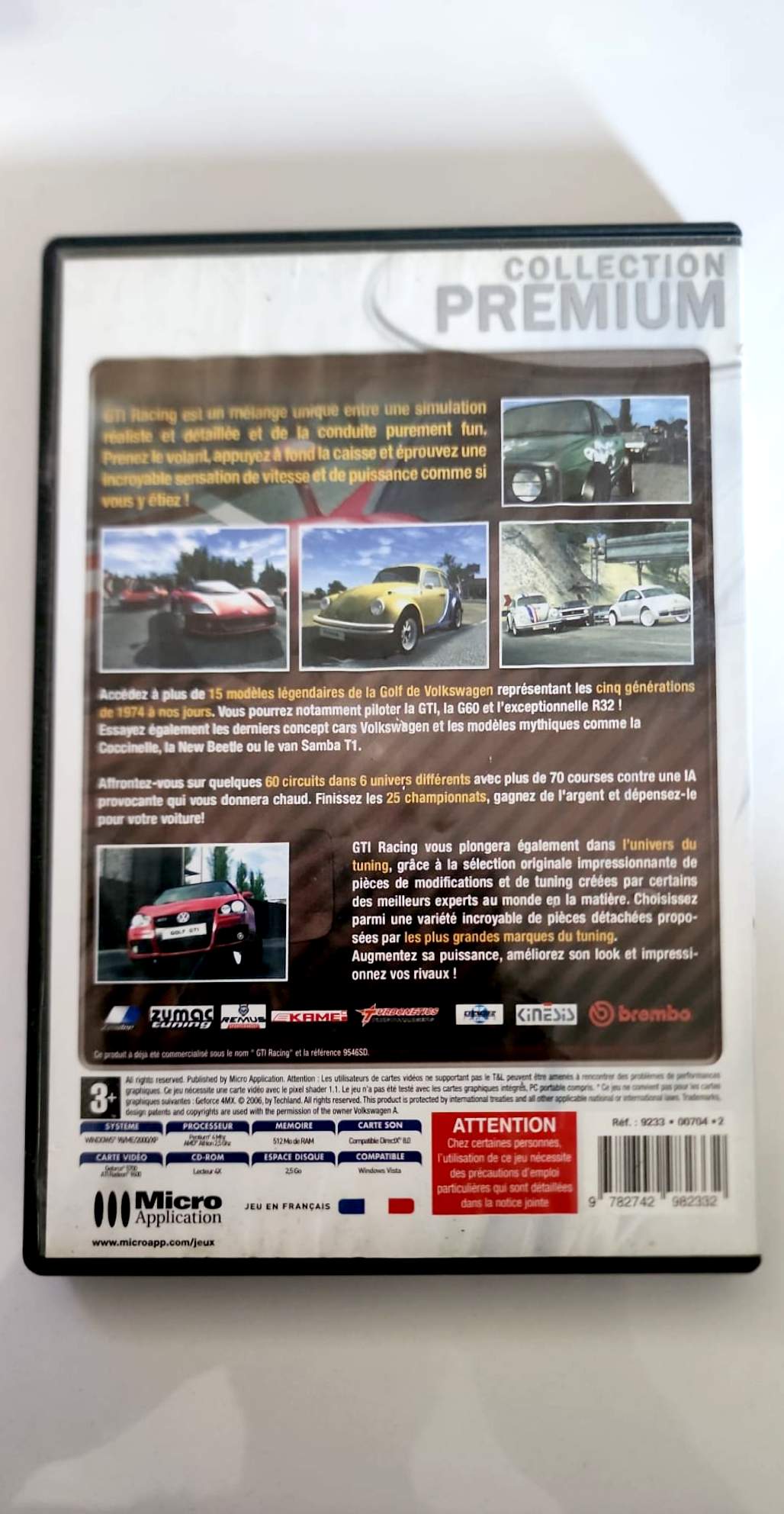 GTI Racing – Jeu PC DVD-ROM – Course Automobile Volkswagen Golf GTI – Micro Application – Windows