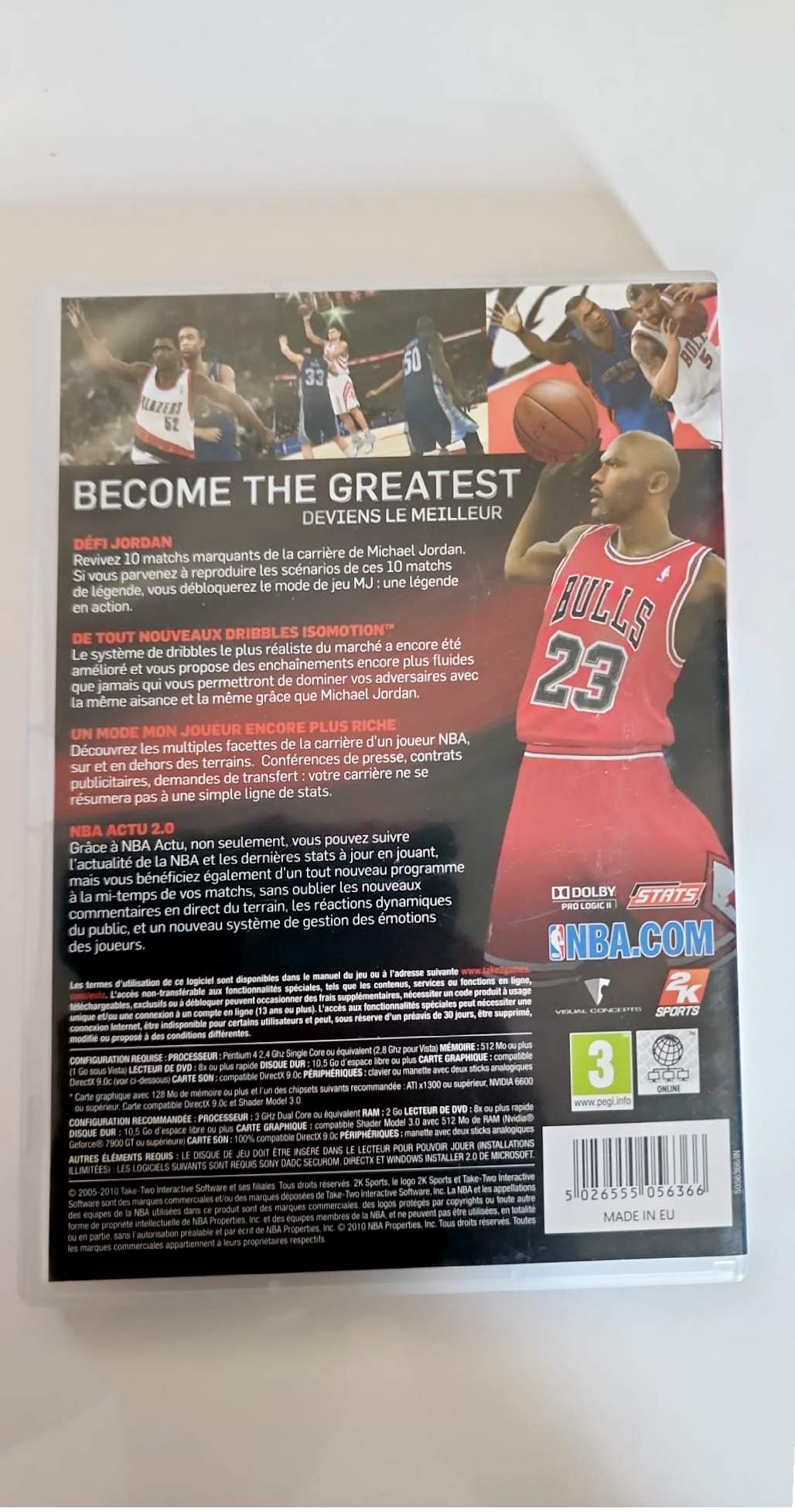 NBA 2K11 – Jeu PC CD-ROM – Simulation Basketball – 2K Sports – Version Windows