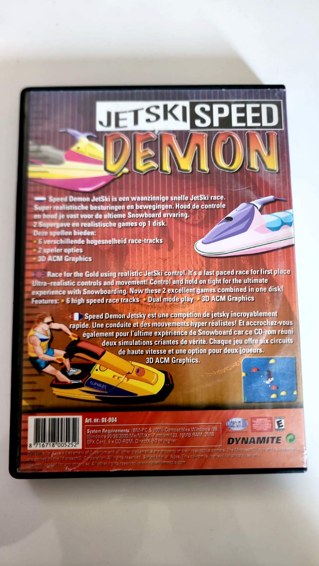 Jetski Speed Demon – Jeu PC CD-ROM – Course de Jet Ski – Dynamite – Version Windows