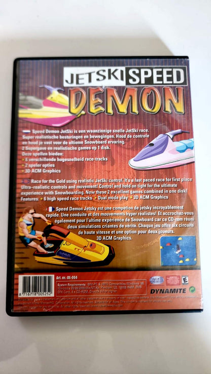 Jetski Speed Demon – Jeu PC CD-ROM Occasion – Course de Jet Ski Arcade – Dynamite – Windows