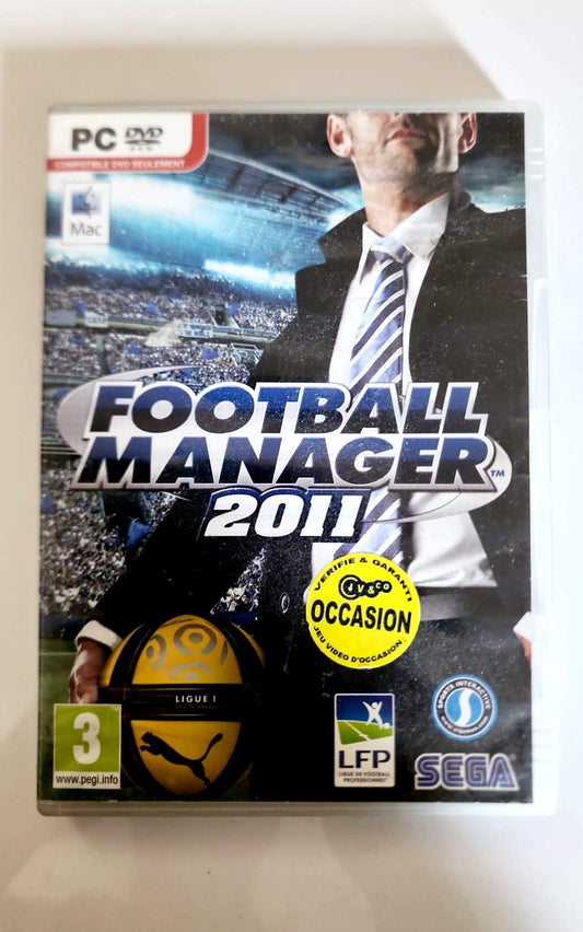 Football Manager 2011 – Jeu PC DVD-ROM Occasion – Simulation Gestion Football – SEGA – Version Française