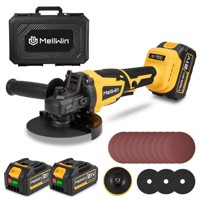 Meuleuse d’angle sans fil 125 mm sans balais pour polissage et meulage