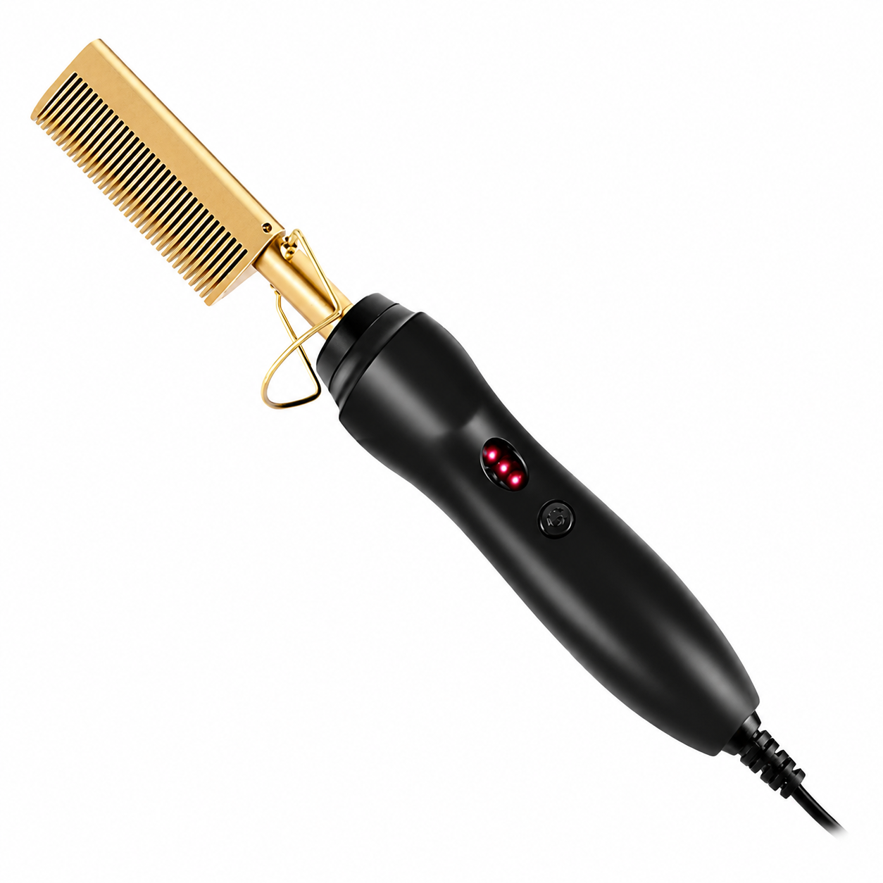 Brosse Lissante Électrique Céramique Ionique – Lisseur Professionnel Anti-Frisottis – 140-200°C – Tous Types de Cheveux
