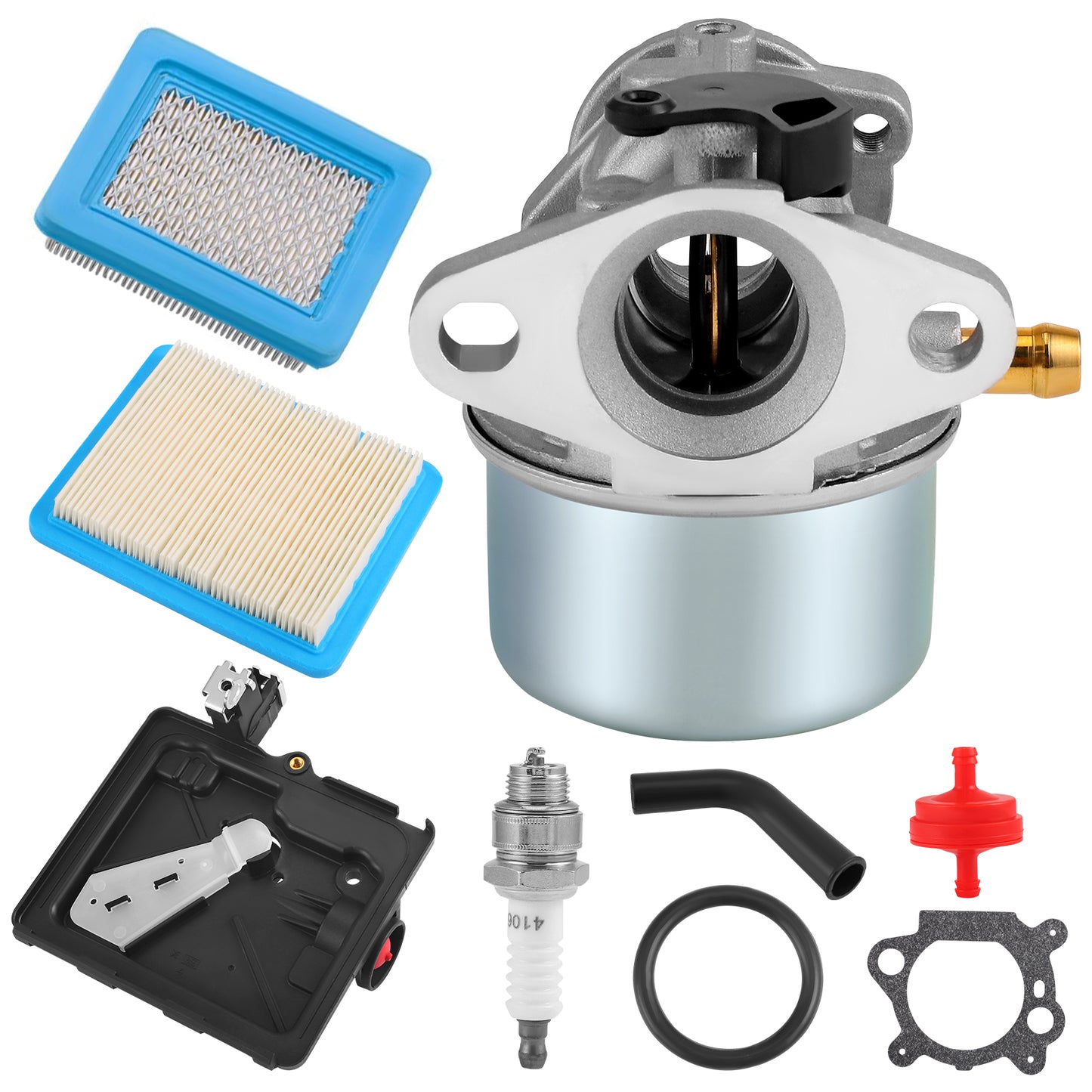 Carburateur pour Tondeuse à Gazon – Kit Carburateur Compatible Moteur Thermique – Pièce de Rechange Entretien Jardin – Installation Facile