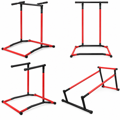 Station de Musculation Multifonction – Barre de Traction & Barres Parallèles Dips – Tour de Fitness en Acier pour Entraînement à Domicile