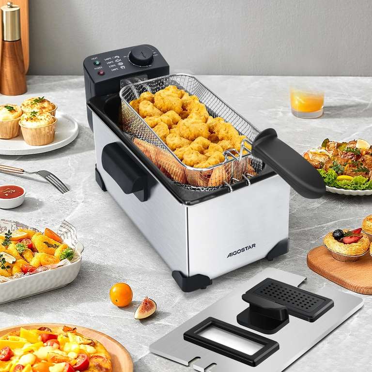 Friteuse électrique 2200W 3L avec contrôle de température